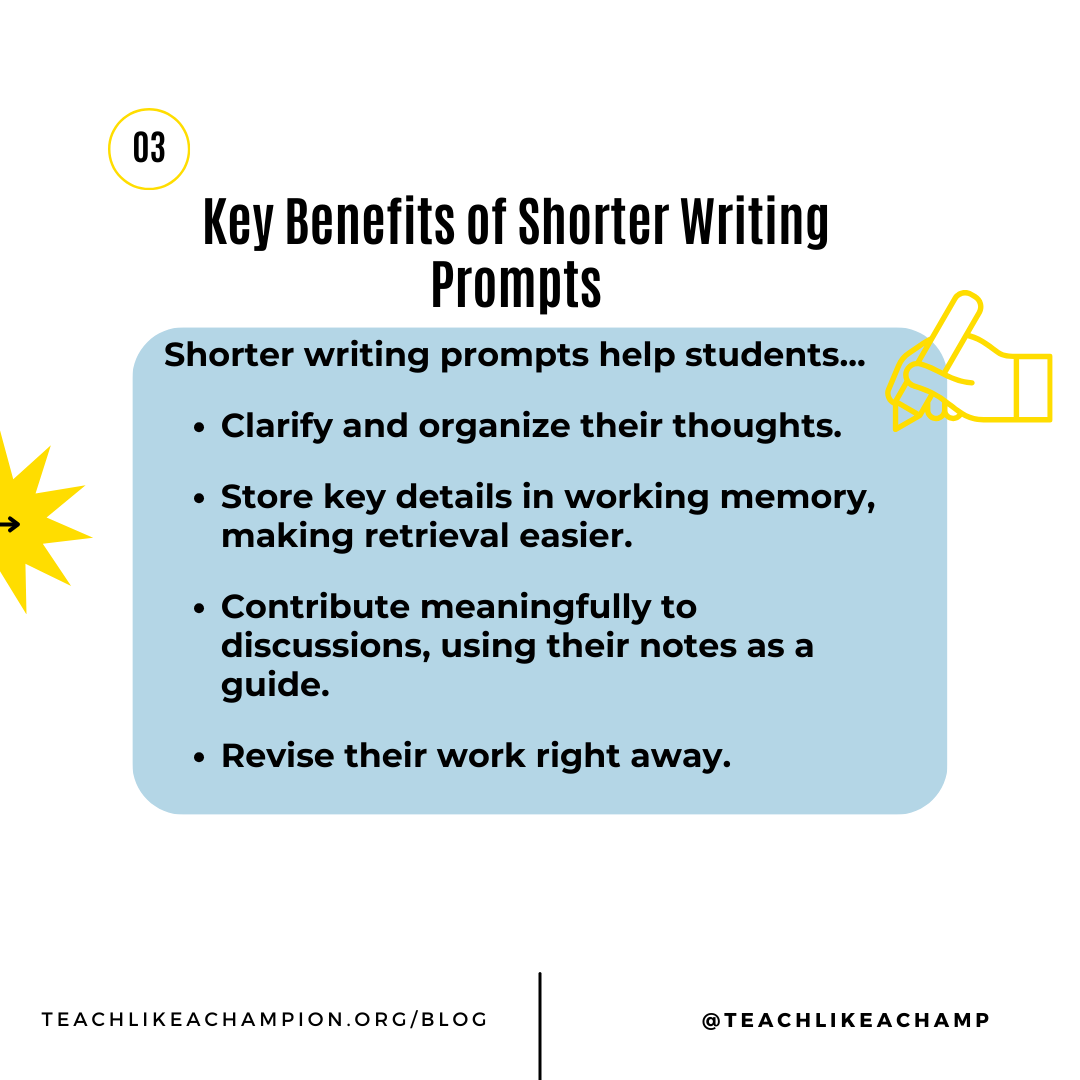 Want to boost reading comprehension? 📚

Simple writing strategies—like “Stop &amp; Jot”—help students:
✅ Strengthen working memory 🧠
✅ Engage in deeper discussions 💬
✅ Analyze texts more effectively 🔍

#teachlikeachampion #tlac #reading #writing #teachers #teaching #education