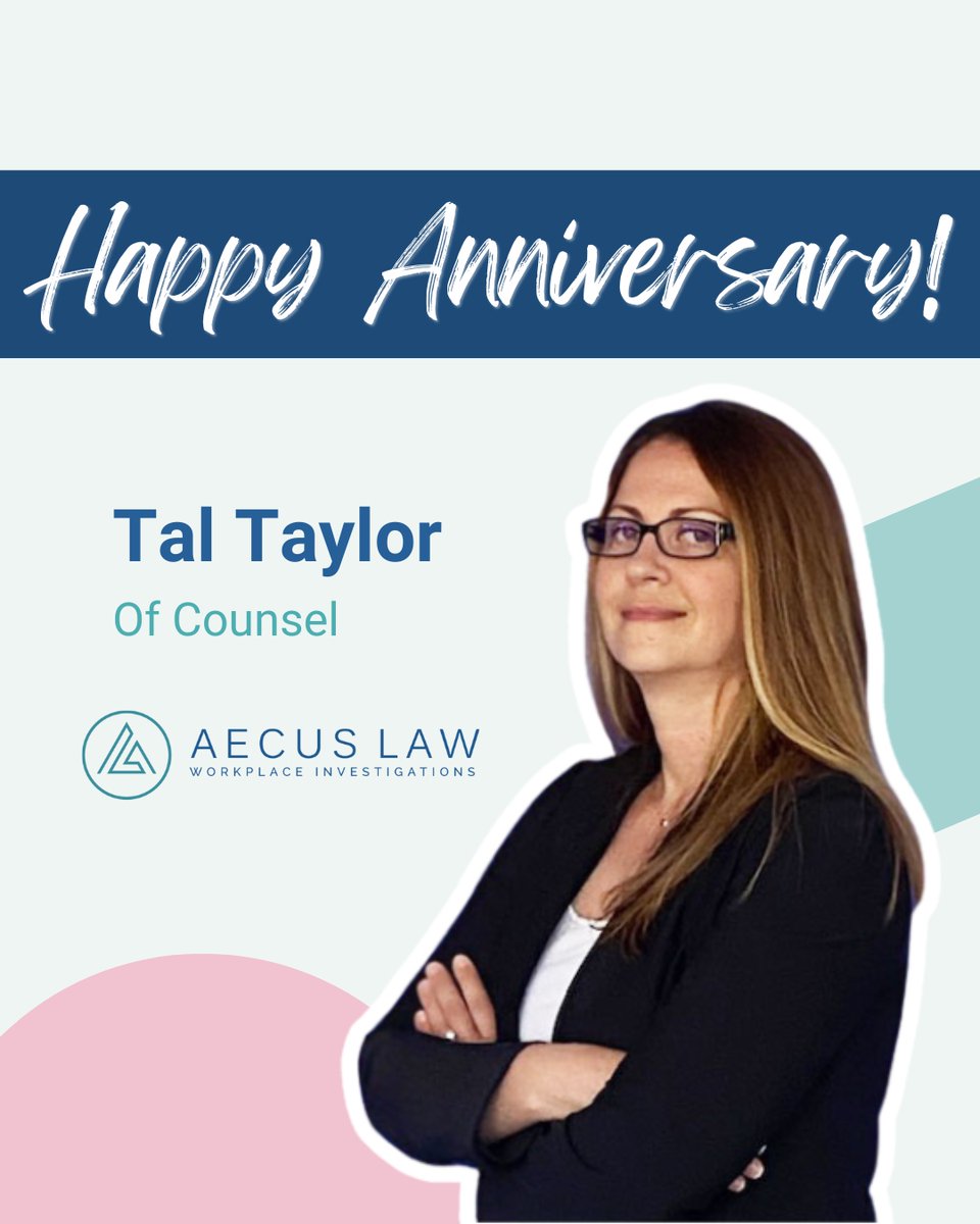 aecuslaw's tweet photo. Celebrating three incredible years with Tal! 🎉  

Tal, your unwavering dedication, inspiring enthusiasm, and sharp insights have truly made an impact on our team. Your ability to connect with people, uphold excellence, and handle challenges with grace sets you apart as an out... https://t.co/v1Hq5FICrg