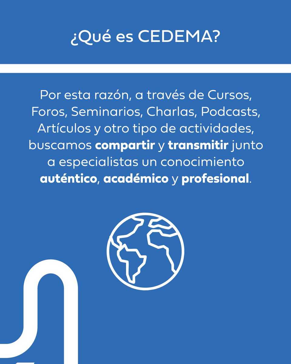 CedemaArg's tweet photo. ¡Somos CEDEMA! 
🌐 Querida comunidad, nos complace contarles que hace algunos meses y de la mano de Malina Vernengo, Diseñadora Gráfica y Coordinadora de Comunicación y Redes de nuestra Organización, nos hemos encaminado en este maravilloso proceso. https://t.co/APymubeM0u