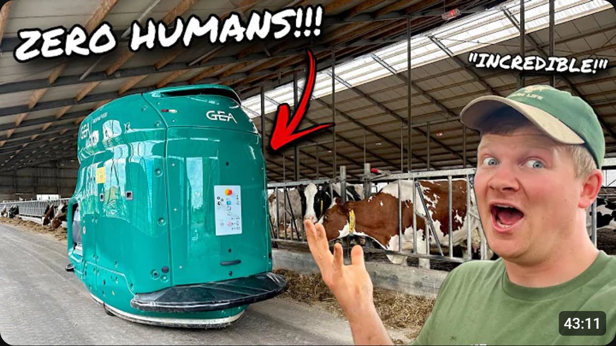 Watch Tom Pemberton's visit to Holland on YouTube to view the Feeding Robot – GEA DairyFeed F4500 in action!
📹youtu.be/s0Hhsrlphck?si…