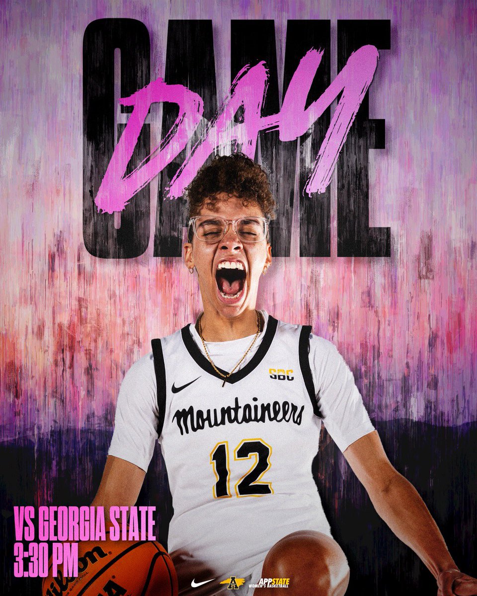 AppStateWBB's tweet photo. 🏀 𝐆𝐀𝐌𝐄 𝐃𝐀𝐘 🏀
🆚 Georgia State
📍Boone, N.C.
🏟 Holmes Center
⌚️3:30 p.m.
📊Live Stats: https://t.co/LNU6BVsPdW
📺ESPN+: https://t.co/M5UFHNVHFD
🎟️: https://t.co/ZTETCSY1yr
⛹️‍♀️: https://t.co/JNkMyLPtaR
🎀Pink Day (wear pink) 

#RareAir https://t.co/ZuzDdH6oCT