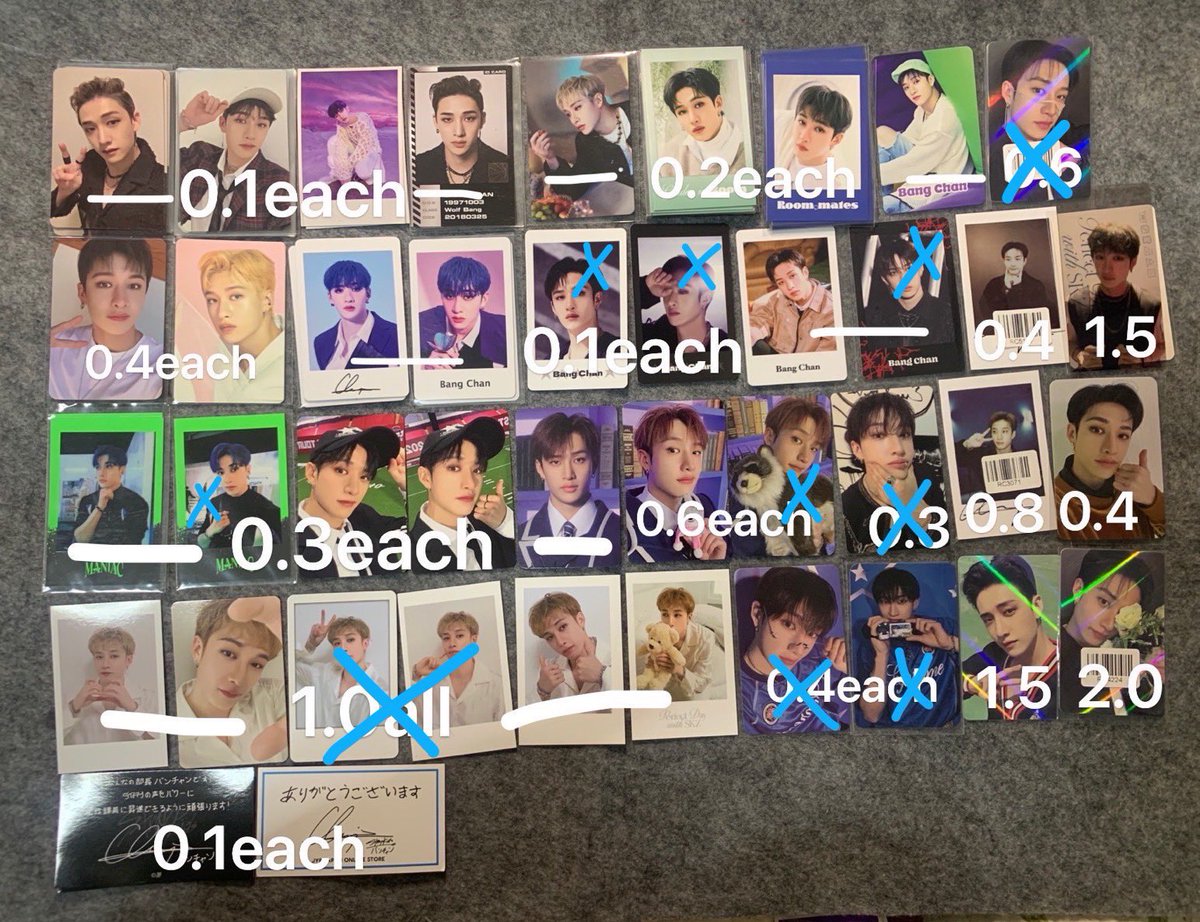 SaleSkz's tweet photo. WTS
Stray Kids 포카  スキズ 
⭕Kr bank⭕Paypal ⭕️Wise⭕️Alipay
1.0⬆️ trade
Ship ww 0.6(tracked)/Korean address 0.18
BangChan  Leeknow Changbin Hyunjin  Jisung  Felix  Seungmin I.N
➡️DM
스키즈 방찬 리노 서창빈 황현진 한 필릭스 김승민 아이엔 포카 Stray Kids 양도 스트레이키즈 양도 https://t.co/xlXqX4PV6j