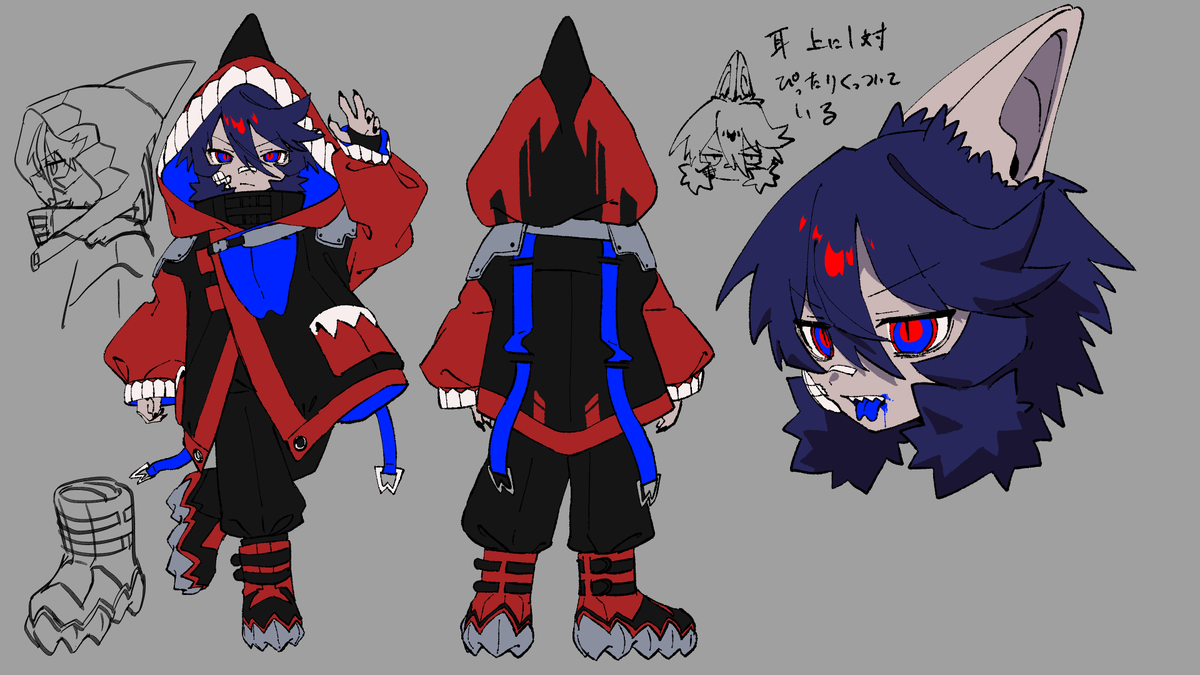 900,000,000のトモダチ キャラデザメモ その1 