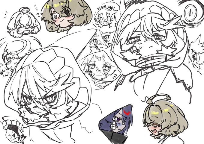 900,000,000のトモダチ キャラデザメモと落書きなど
