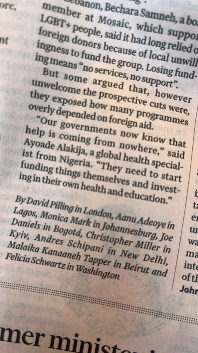 yodifiji's tweet photo. In today’s @FT I comment on the need for Global South Countries to work to reduce dependency on aid and focus on growing inclusive economies that work for our people. Past Time for African Countries to implement the #AbujaDeclaration https://t.co/CdyIpIQNqx