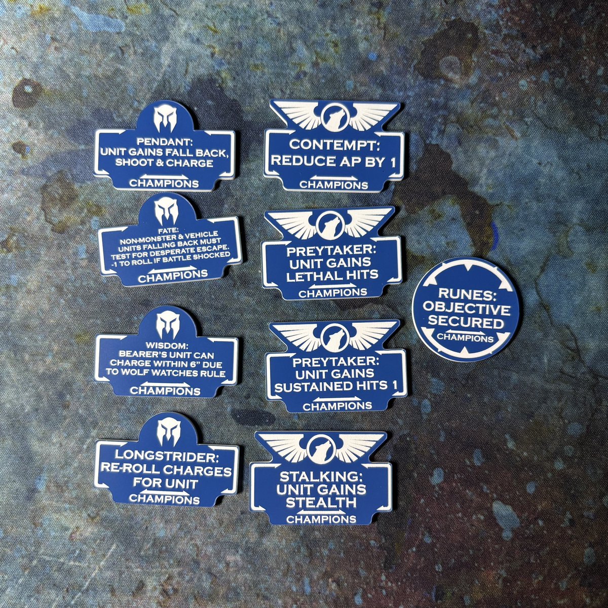 🐺 Bring glory to the Allfather with our new Champions detachment tokens:

propaintedstudios.co.uk/products/wolf-…