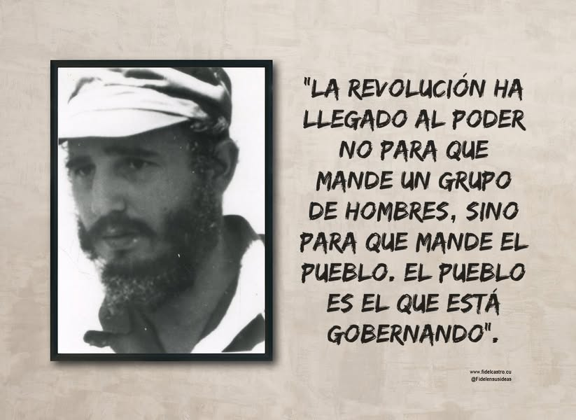 📷 #FidelCastro “La Revolución ha llegado al poder no para que mande un grupo de hombres, sino para que mande el pueblo.  El pueblo es el que está gobernando”.

📷 En Guantánamo, 3 de febrero de 1959

#RevolucionCubana #SomosCuba fidelcastro.cu