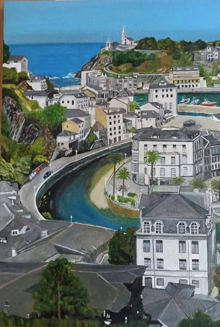 Atravesada por el Río Negro 
LUARCA. PRINCIPADO DE ASTURIAS. SPAIN 🇪🇦