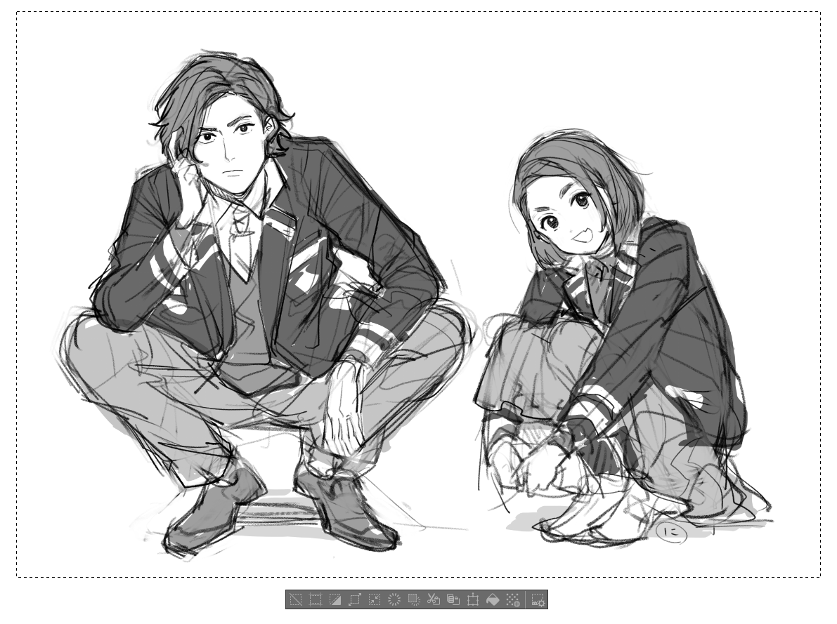 億村と千綿は意図的に近しい要素を入れていたのを思い出す連載前あたりの絵

・髪(分け目は逆だけど、片方の耳を出す)
・ニット(Vネックとハイネック、どちらも黒) 