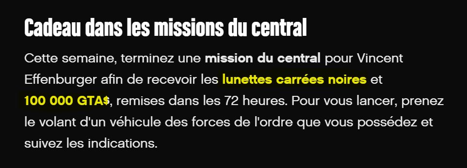 TRUTH_PROJECT_'s tweet photo. Lunettes carrées noires ✔️
100 000 GTA$ ✔️

Article de presse:
https://t.co/LONATIjoF3

#DispatchWork #BottomDollarBounties #GTAOnline @RockstarGames #PS5 https://t.co/tfMxeDuQEW