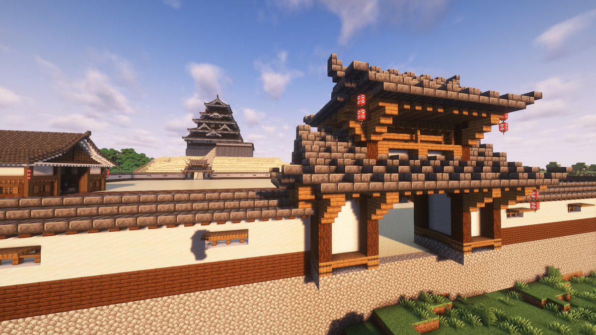 jokermarcio's tweet image. 配信外で他の方の配信見ながら作業してたら捗りすぎて門完成！！
#Minecraft 
#modpack
#マインクラフト 
#マイクラ