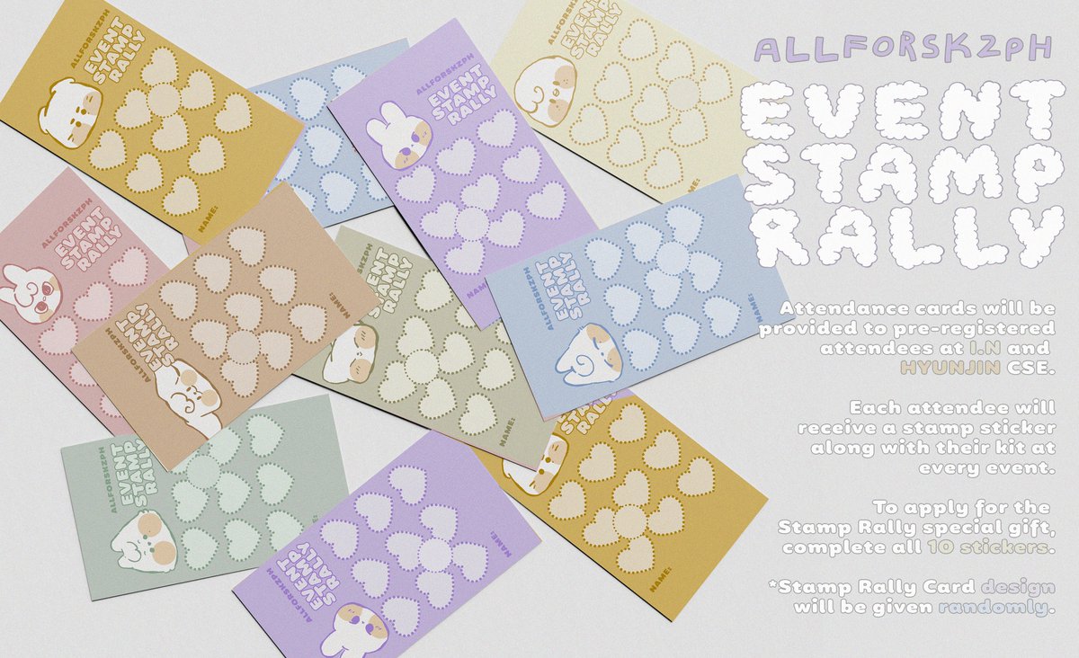 Here’s the preview of the Stamp Rally 2025 Attendance gift for STAYs ...