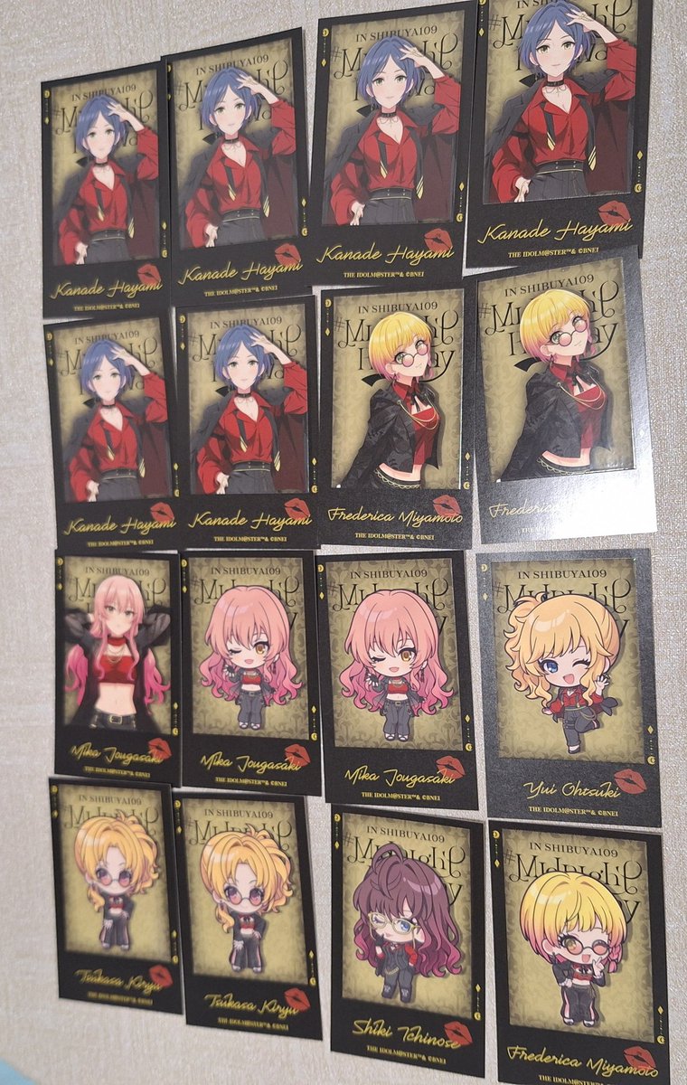 速水奏 ,一ノ瀬志希 ,城ヶ崎美嘉 ,宮本フレデリカ 「偏りすごくてウケた 」|ユーカリ🐨🌿のイラスト