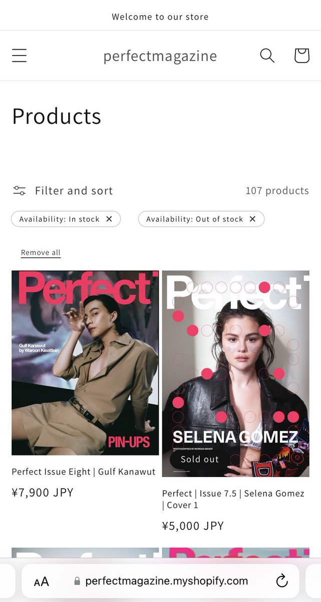 Looks like Gulf's cover issue of Perfect magazine is now the #1