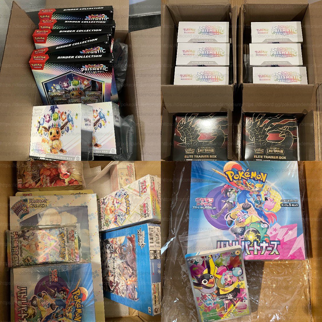 PokePandemonium's tweet photo. We recently passed 600 paid subscribers! Here are just some of our members recent wins! #Pokemon #PokemonTCG #pokemoncards #pokemonrestocks #TCG #weiss #PrismaticEvolutions #BattlePartners https://t.co/FrhC23azbL