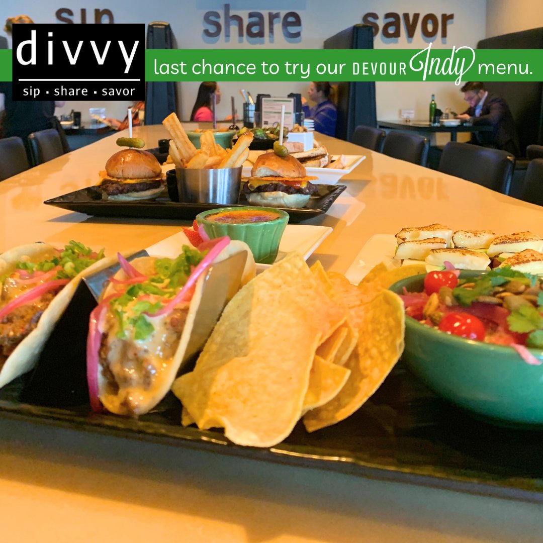 divvycarmel's tweet photo. Today’s the day, your LAST CHANCE to experience our Devour Indy menu! Don’t let these flavors pass you by.

#divvy #ShareTheExperience #CarmelCityCenter #CarmelIN https://t.co/50PapNc3GQ