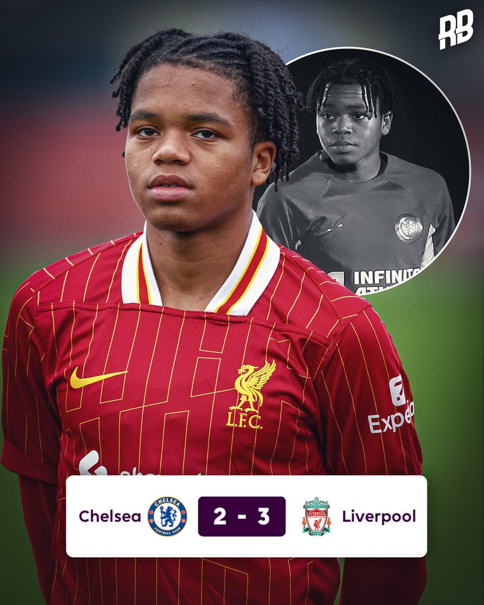 RisingBallers_'s tweet image. Liverpool have just beaten Chelsea in the U18 Premier League Cup. Chelsea were winning the game 2-0 in the 83rd minute but Liverpool managed to score 3 late goals to win the game. Goals from Trey Nyoni, Rio Ngumoha and Alvin Ayman in the 84th, 87th and 90th minute won them the…