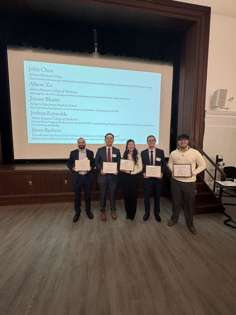 Had a blast presenting skull base tumor research at the 2025 Northeast Neuroscience Research symposium, hosted by <a href="/NorthwellNsurg/">Northwell Neurosurgery</a> !

Shoutout to Drs. Boockvar, Najjar, and Unadkat for teaching us about “flowgritness”, the mind and brain, and the humble beginnings of research.