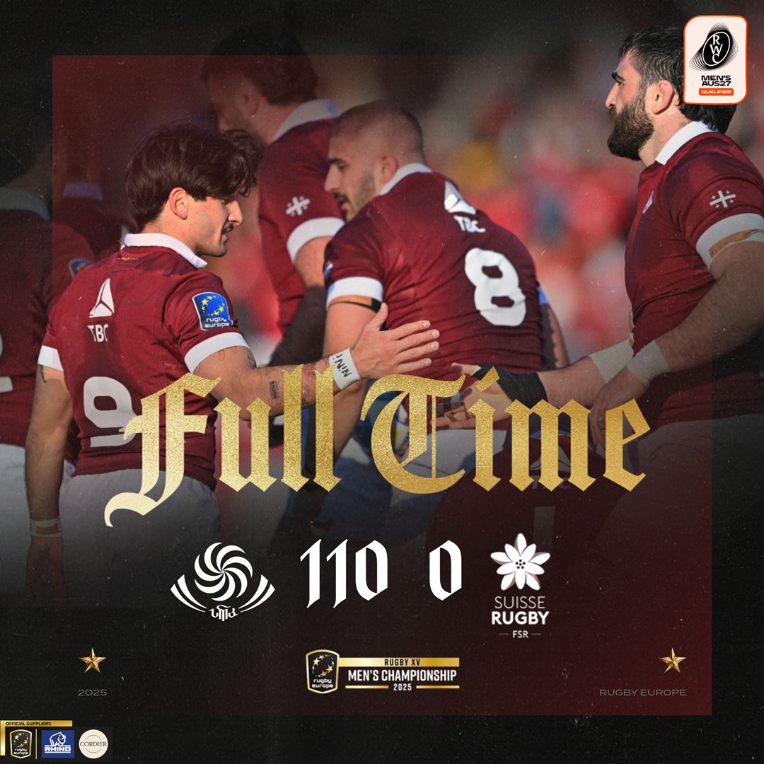 🇬🇪 v 🇨🇭 - It’s a record breaking win for Georgia in the Rugby Europe Championship.