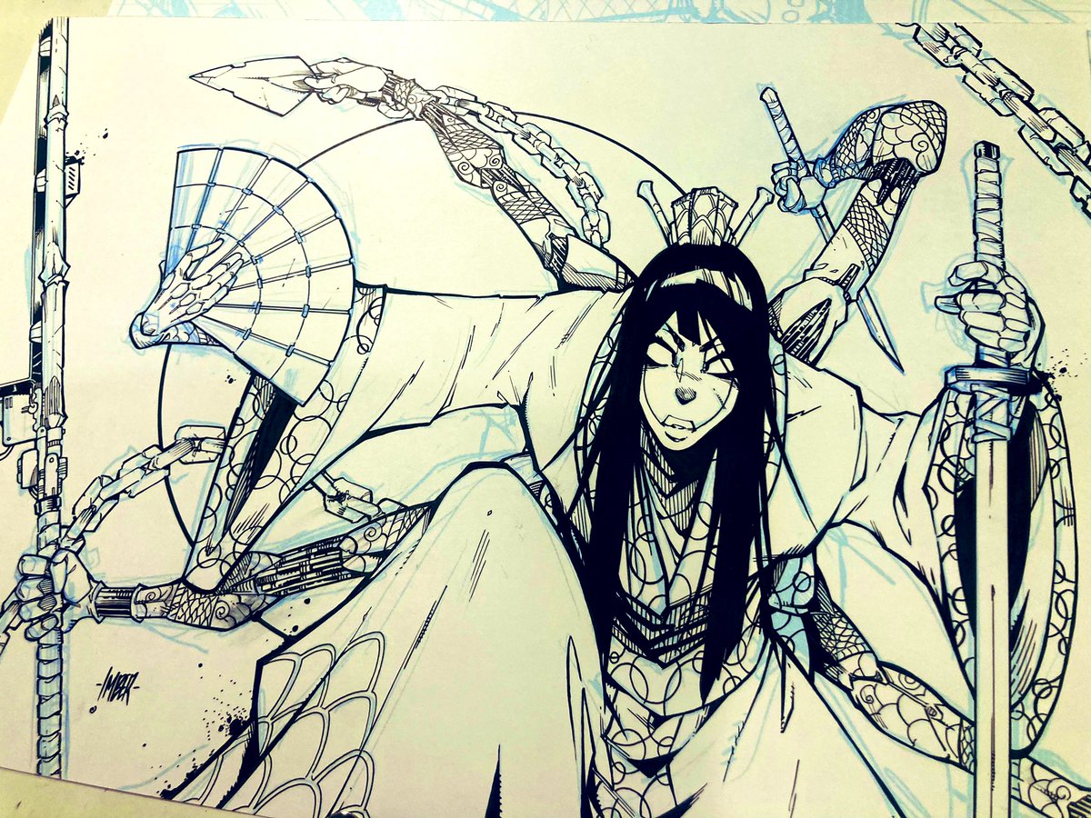Geisha done! Ready for the colouring process.