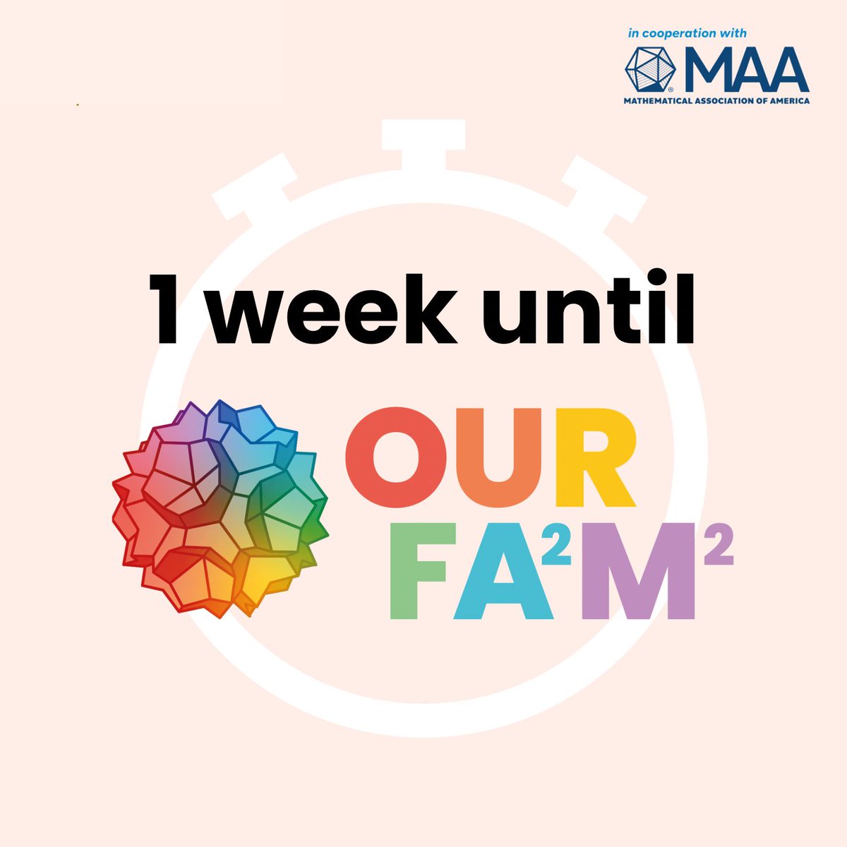 Get excited!
Only 1 week until the fifth annual OURFA2M2 conference. Are you ready?

Visit our website ourfa2m2.org to register for free!