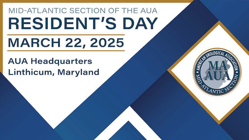Register today for #MAAUA Resident's Day 2025! Taking place March 22, 2025 at AUA Headquarters in Linthicum, Maryland.

Learn More + Register Today: buff.ly/48BfEsP 

View the Agenda: buff.ly/3E2Baw4 

#MAResidentsDay #urology #AUA