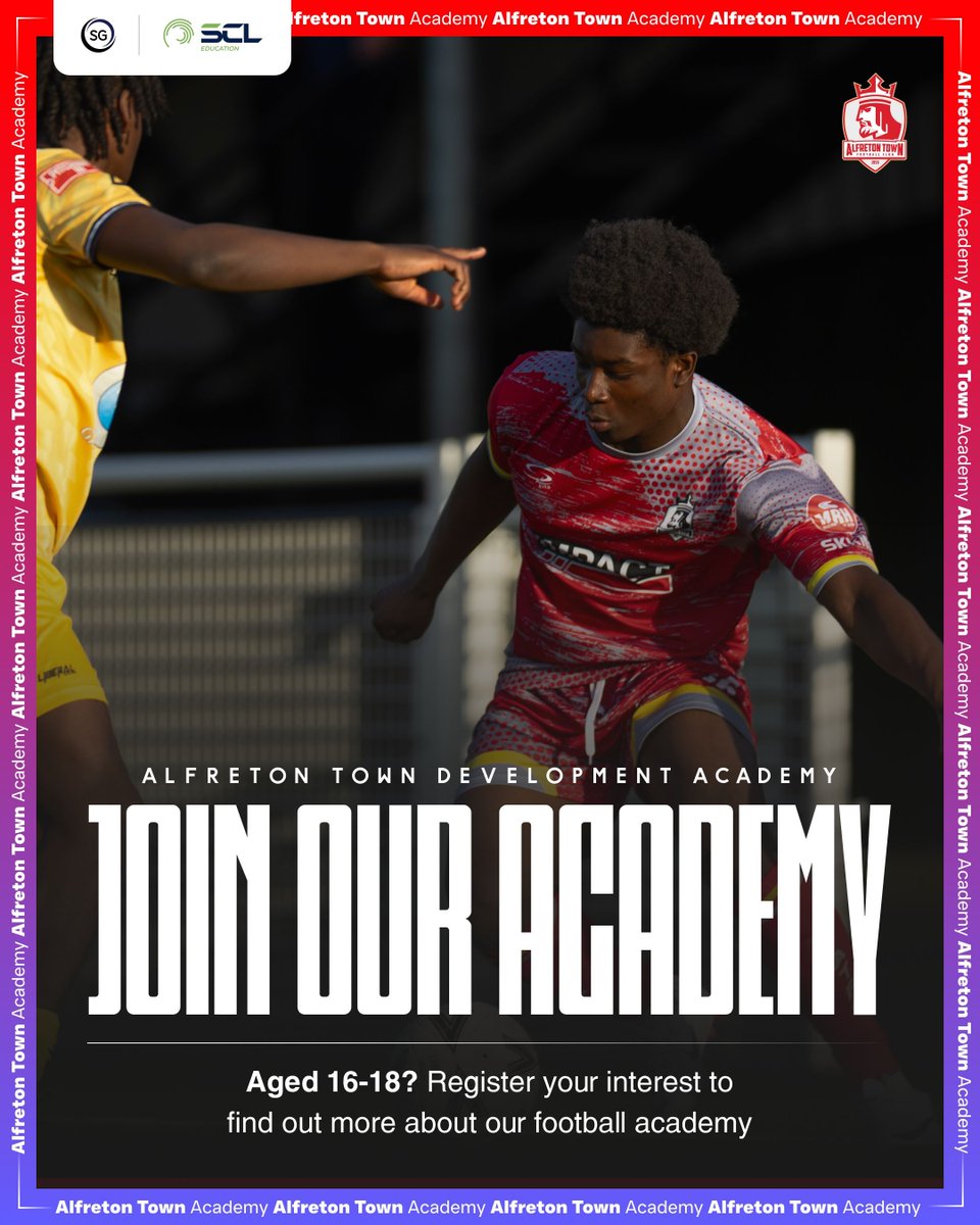 ATFCDevelopment's tweet image. Join our Academy when you leave school this year. 👊

👉 Register for our next trial: buff.ly/48o8C9Y.

We offer a full-time football education programme (in partnership with SCL) alongside the opportunity to represent #ATFC in the U19 National League. 🔴⚪️
