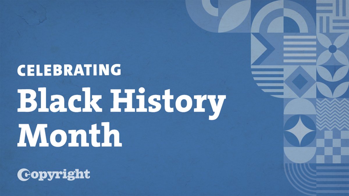 The Copyright Office honors the impact that Black creativity has had on our copyright system and society as a whole during #BlackHistoryMonth. blackhistorymonth.gov