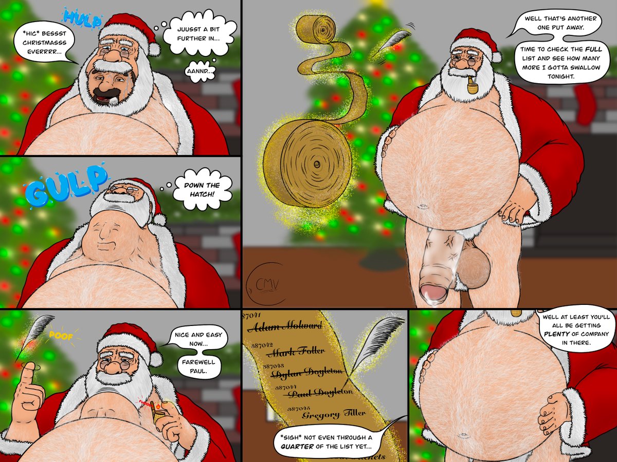 cw willing ov, sex, hammerspace
(3/3)
Paul gets his Christmas wish, and Santa gets to cross another two names off of his special list. He's still got a long night ahead of him, but Santa always finishes the list, even if seems to get longer every few years he goes through it.