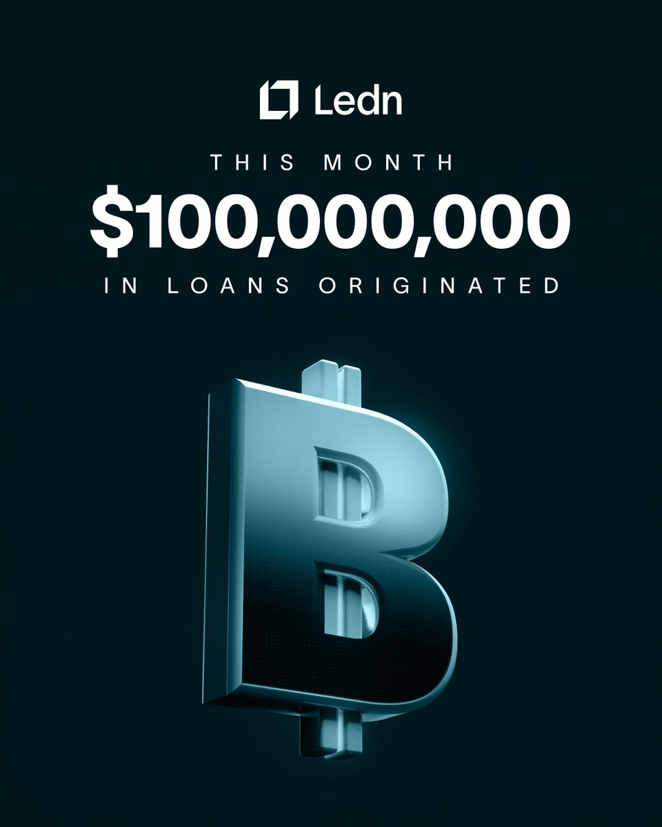hodlwithLedn's tweet photo. $100M in loans originated this January. 

This milestone isn’t about us—it’s about you.  

Thank you for trusting Ledn to protect and grow your digital assets. 

Let’s continue building more wealth together, safely and securely. Learn more here https://t.co/2ZRpAaAmDP https://t.co/RJ9JDEB8Jm
