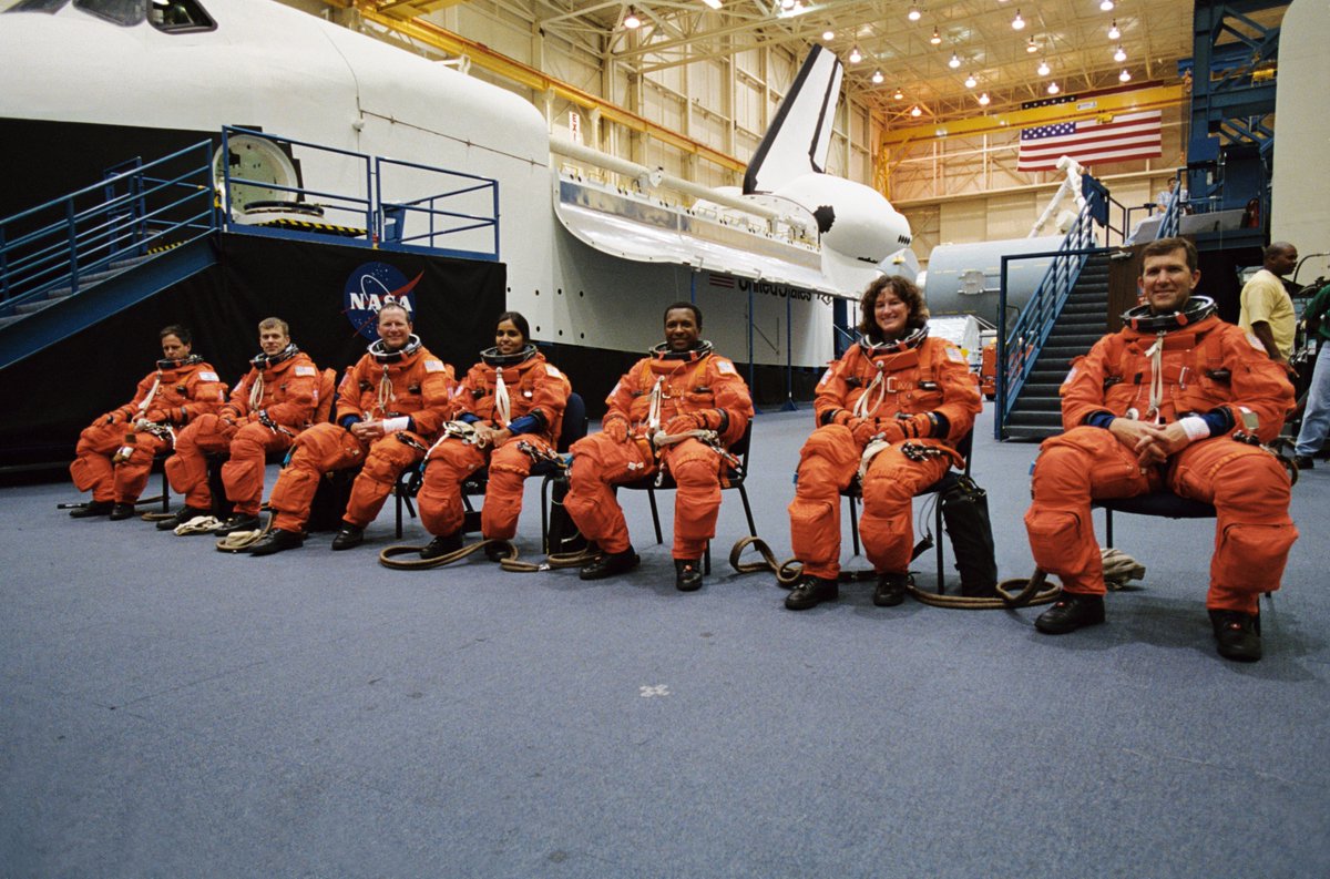 Today, we commemorate the crew of STS-107: Ilan Ramon, William ("Willie") McCool, David Brown, Kalpana Chawla, Michael Anderson, Laurel Clark, and Rick Husband. 🌠