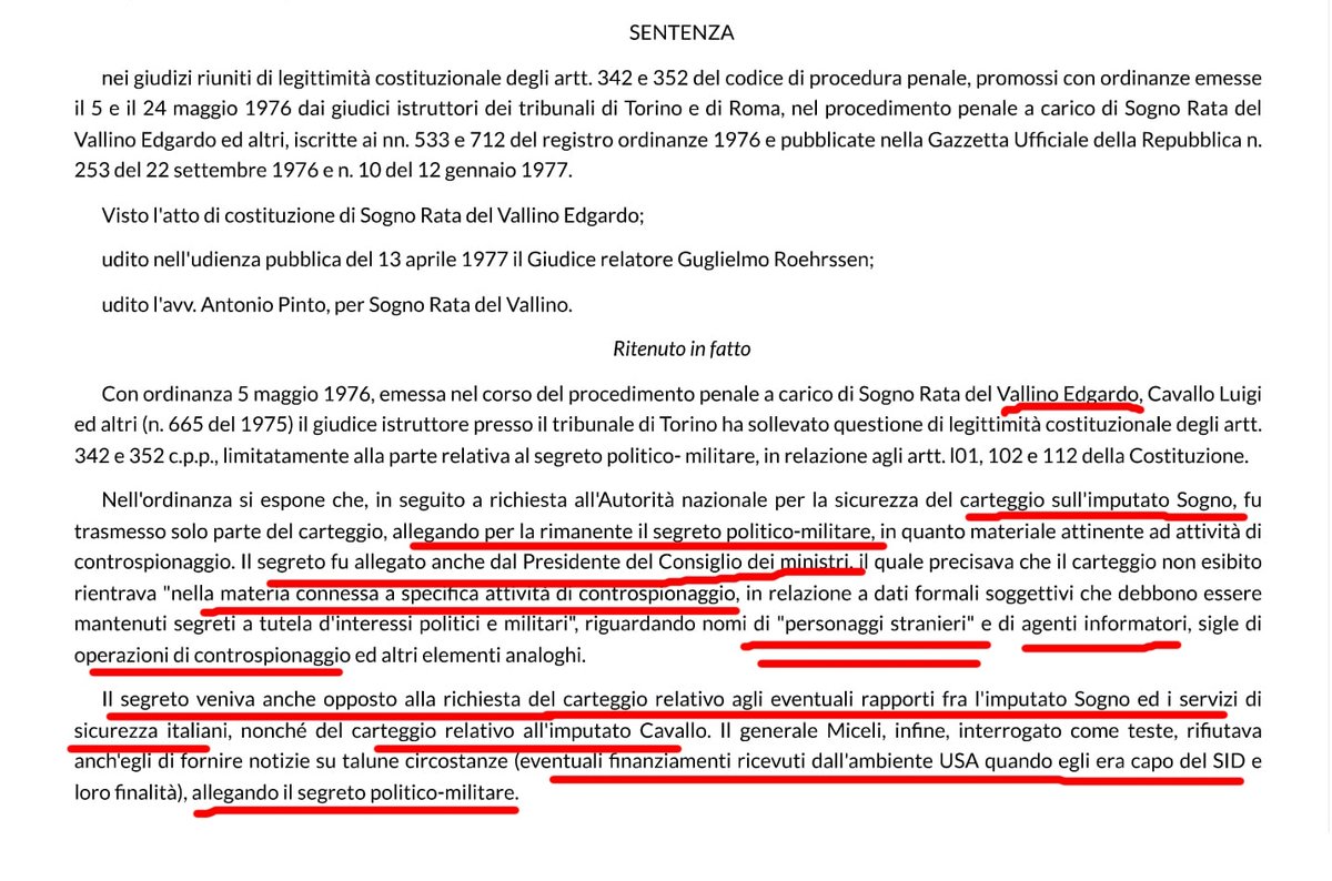 Wikileaks_Ita's tweet photo. #GolpeSogno La #CIA🇺🇸 e il #SID🇮🇹 hanno progettato e finanziato il golpe di Edgardo #Sogno #P2 👁1974, carteggio protetto da segreto politico militare male invocato perchè coinvolge cittadini e servizi stranieri, compresi i finanziamenti ricevuti capo SID Vito #Miceli P2 (1977) https://t.co/EJrX9KJivh