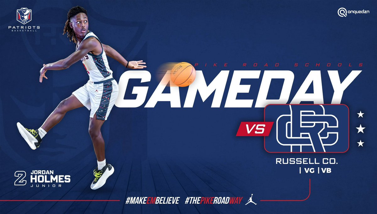 🏀🚨GAMEDAY🚨🏀

🗣️6A Area 4 Tournament🗣️

🆚 Russell County 
⏰ 6:00/7:30 pm (VG, VB)
📍 Park Crossing High Gymnasium 
🎟️ gofan.co/event/3132606?…

#MakeEmBelieve | #ThePikeRoadWay |
#ConnectionOverPerfection | #BTS