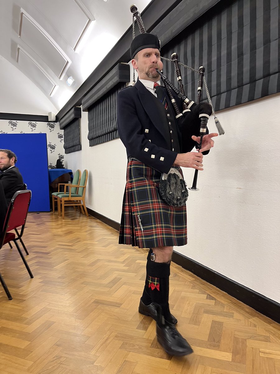 Fantastic night at Sure &amp; Stedfast Lodge Business meeting - WBro John S McDonald (dad) was elected Master, to be installed by WBro John W McDonald (son) in March.  Great food by Elliott Taylor followed at our Burns’ Supper with family &amp; friends, and Ed the Piper.