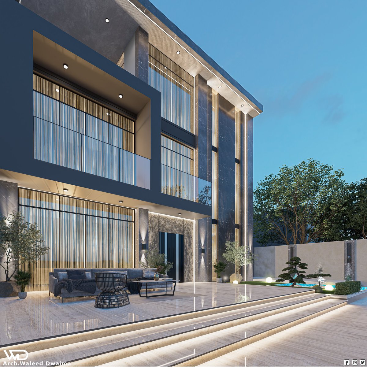 DwaimaWaleed's tweet photo. ▪️من أعمالي تصميم خارجي لفيلا خاصة           
#ديكور #تصميم
#واجهات #تصميم_خارجي #ديكورات_منزليه_داخليه https://t.co/QyunOwDn9X