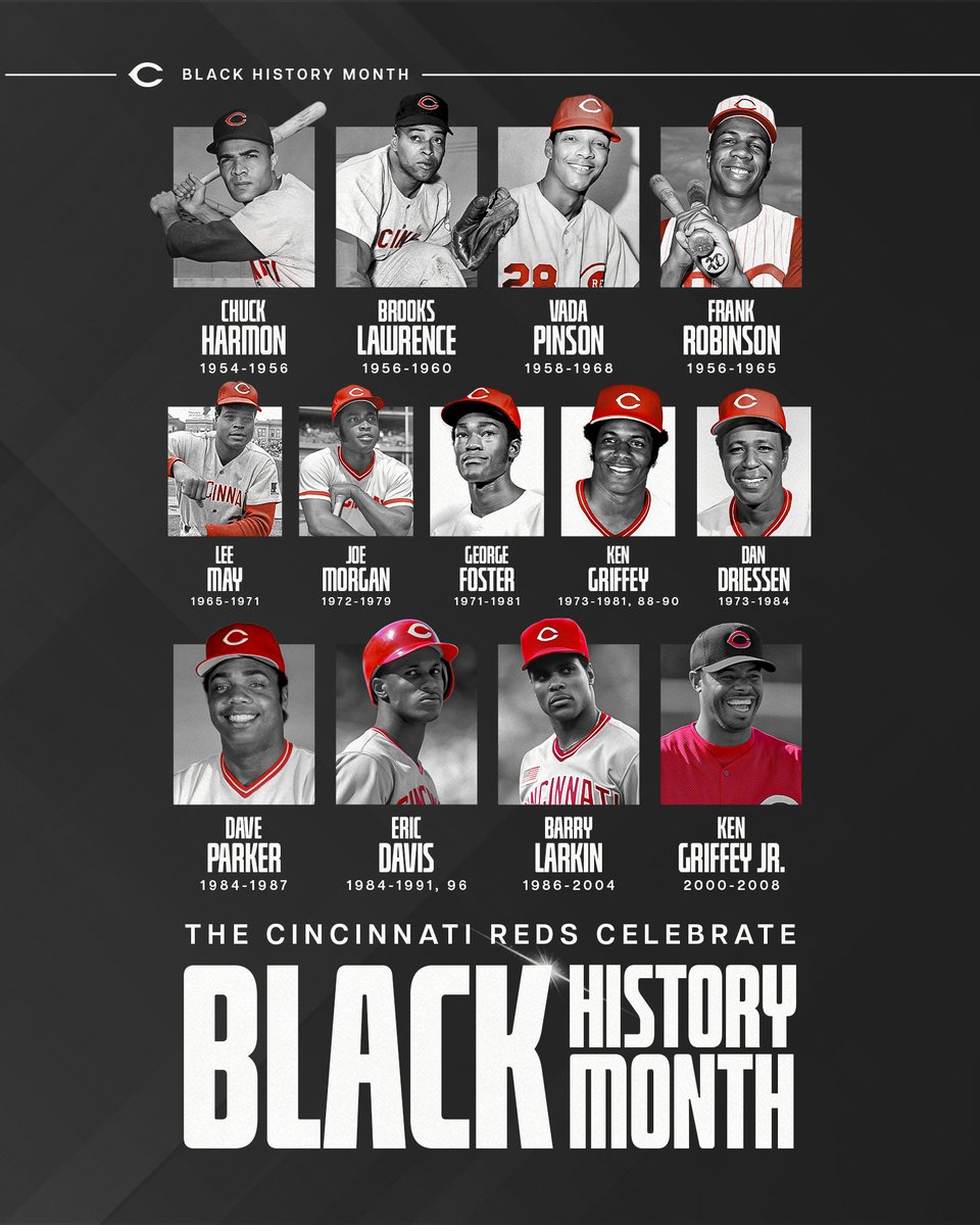 This #BlackHistoryMonth, the Reds celebrate the accomplishments and legacies of some of our franchise's greatest players.