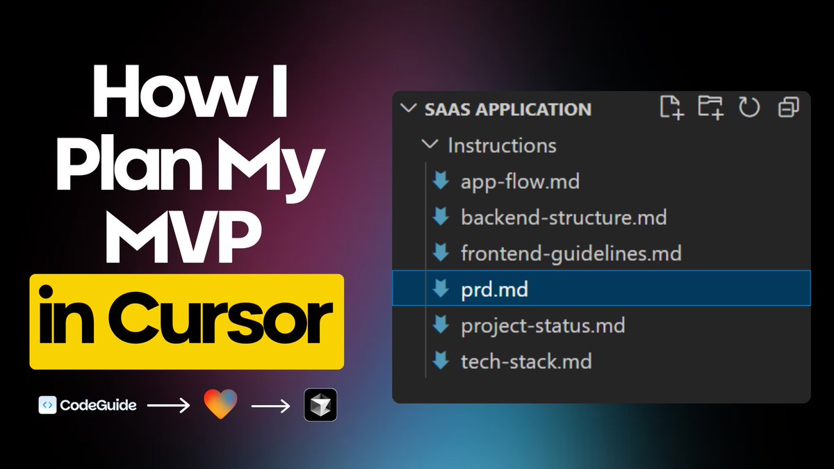 PrajwalTomar_'s tweet image. I’ve built 13 MVPs in last 90 days with AI code

The Biggest thing I learned about AI coding is… it needs “Detailed Plan”

Most people jump straight into coding. That’s a mistake.

Documentation is 80% work in AI coding, 20% is to implement.

Here’s how I build my MVPs:

🧵👇