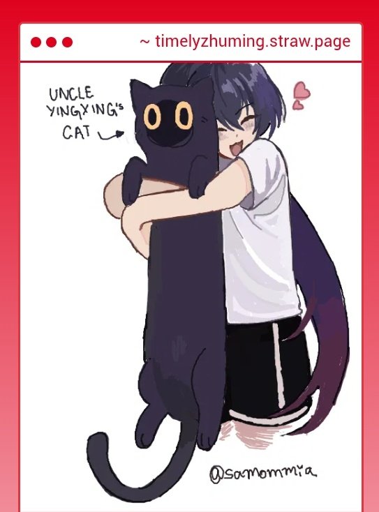 Sayori I owe you my life THIS IS SO CUUUUUUUUUUUTE 🥹🥹🥹🥹🥹🥹🥹🥹🥹🥹🥹

Yunli and the stupid stretchy kibby... she should catnap him sometime to play with Lili and Guoguo, actually. Maybe even make him a fancy bow or some color bandages for when he gets into accidents....