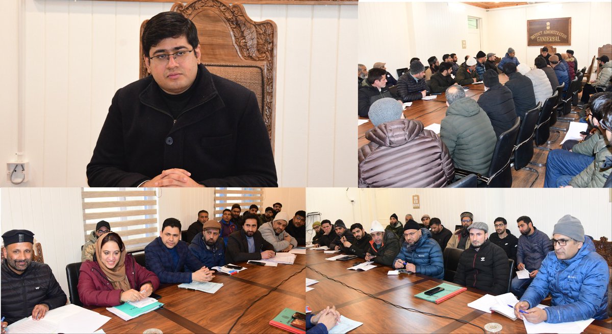 DC <a href="/JatinKishore7/">Jatin Kishore</a>, chaired a review meeting of the Revenue Dept, stressing timely service delivery, 100% digitization of land records. He urged efficiency &amp; transparency in public dealings. 
<a href="/diprjk/">Information & PR, J&K</a> 
<a href="/OfficeOfLGJandK/">Office of LG J&K</a> 
<a href="/PIBSrinagar/">PIB in Jammu Kashmir & Ladakh</a>
<a href="/ddnewsSrinagar/">DD NEWS SRINAGAR</a>