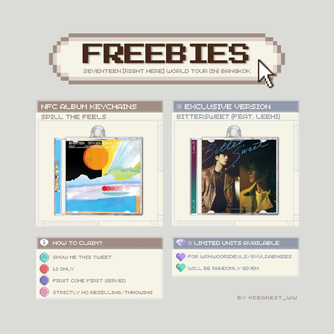 dearest_ww's tweet photo. [FREEBIES] SEVENTEEN Right Here in Bangkok - Day 1

🗓️ 15 Feb
⌚️📍 TBA

See you soon! 🩷🩵

#SVTinBKK #SVT_RIGHT_HERE_IN_BANGKOK #pasarsvt #pasarseventeen https://t.co/ME17pRmojD