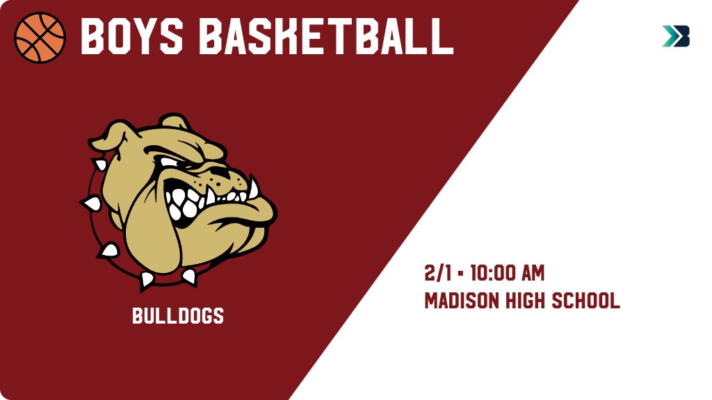 Boys Basketball (Varsity) Game Day! - Check out the event preview for the Milbank Bulldogs. It starts at 10:00 AM and is at Madison High School Main Gym. gobound.com/sd/sdhsaa/boys…