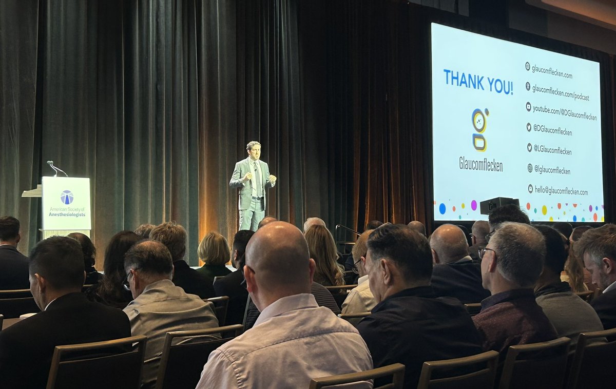 Farooq Anwar, M.D. MBA (@farooqanwarmd) on Twitter photo Great presentation by <a href="/DGlaucomflecken/">Dr. Glaucomflecken</a> at the #ADVANCE25 about showing empathy towards the families and caregivers while treating our patients.
And of course, never stop advocating for your patients and speciality!
<a href="/ASAMonitor/">ASA Monitor</a> <a href="/ASALifeline/">ASAĀ®</a> <a href="/ASAGrassroots/">ASAGrassrootsNetwork</a> Great presentation by <a href="/DGlaucomflecken/">Dr. Glaucomflecken</a> at the #ADVANCE25 about showing empathy towards the families and caregivers while treating our patients.
And of course, never stop advocating for your patients and speciality!
<a href="/ASAMonitor/">ASA Monitor</a> <a href="/ASALifeline/">ASAĀ®</a> <a href="/ASAGrassroots/">ASAGrassrootsNetwork</a>