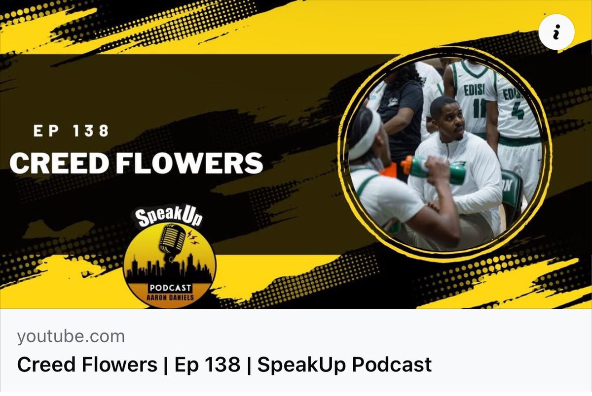 Aaron Daniels (@acdaniels2011) on Twitter photo Check out head coach of the Edison Boys basketball program. <a href="/CBF_iHoop25/">Creed Flowers</a> Recapping his coaching journey, coaching both boys and girls, family members, returning home, and taking over at his alma mater! #SpeakUp #Podcast #Subscribe
🎥: <a href="/LandonSmoote/">Landon Smoote</a>
youtu.be/4ir2_sCeRM4?si… Check out head coach of the Edison Boys basketball program. <a href="/CBF_iHoop25/">Creed Flowers</a> Recapping his coaching journey, coaching both boys and girls, family members, returning home, and taking over at his alma mater! #SpeakUp #Podcast #Subscribe
🎥: <a href="/LandonSmoote/">Landon Smoote</a>
youtu.be/4ir2_sCeRM4?si…