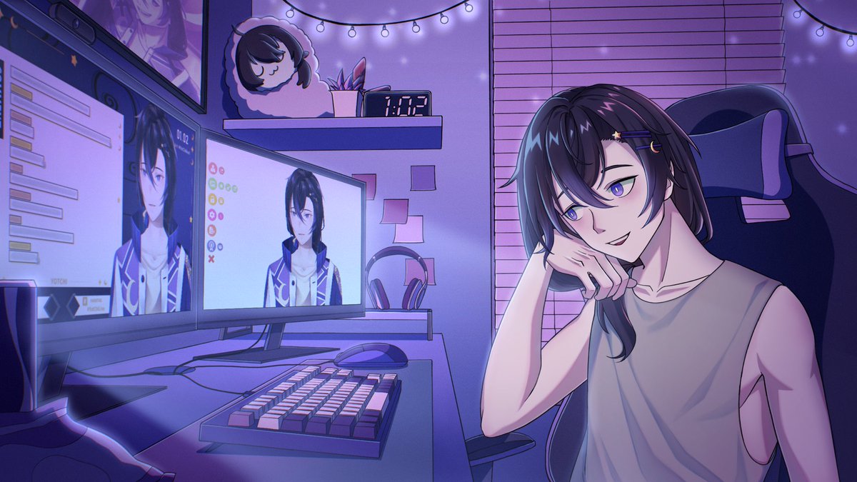 tim3slayer's tweet photo. Happy Birthday Yotchi! 🌙 
ได้มีโอกาสไปวาดรูปในโปรเจควันเกิดคุณยจจิมาล่ะครับ 💫 ขอขอบคุณเหล่ากุ้งและทุกๆคนมากๆเลยนะครับ ทุกคนตั้งใจทำกันมากๆ (และเหนื่อยกันมากๆ555🥹) แต่ก็สนุกมากเช่นกันครับ กุ้งทุกคนน่ารักก 🌌 
#HappyYotChiDay2025
#WeWillSeeTheSameMoon 
#YotChilust https://t.co/waigEh8Jlg