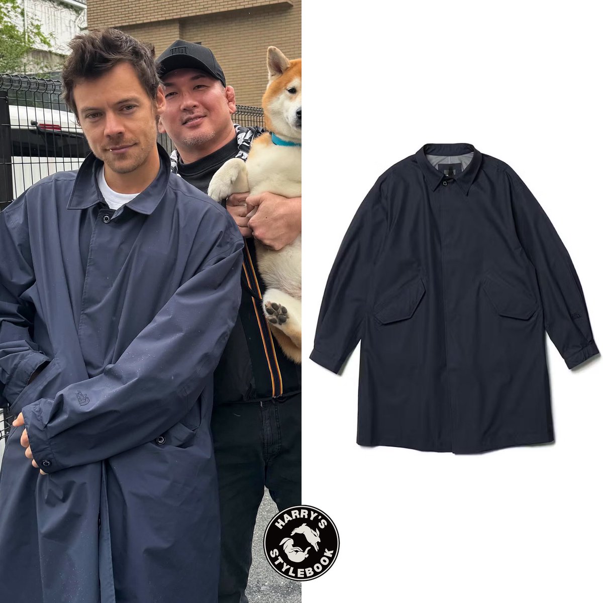 2024 // TOKYO, JAPAN #HarryStyles with his Shiba friend, Bell