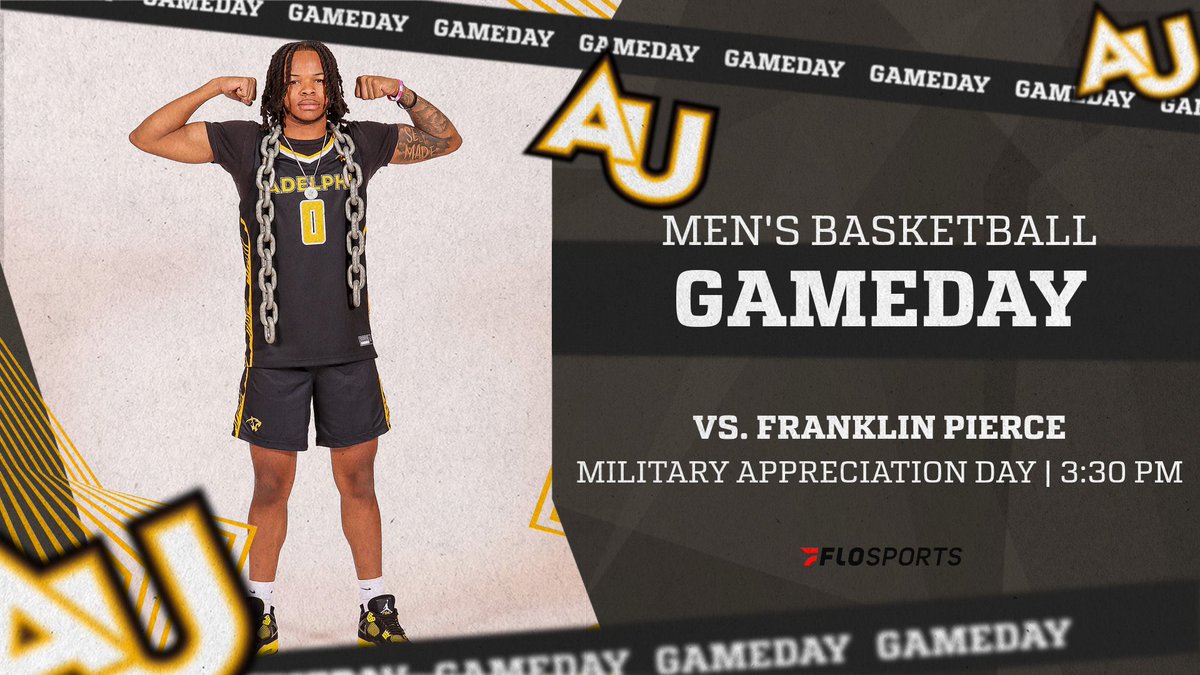 Join us today as we show our appreciation for both active and veteran military members during our Military Appreciation Game🇺🇸🏀

📍: Garden City, N.Y. 
🆚: <a href="/FPURavensMBB/">Franklin Pierce Men’s Basketball</a> 
⏰: 3:30 PM
📺: bit.ly/3CEiNNu
📊: bit.ly/2qcGMye

#PawsUp🐾