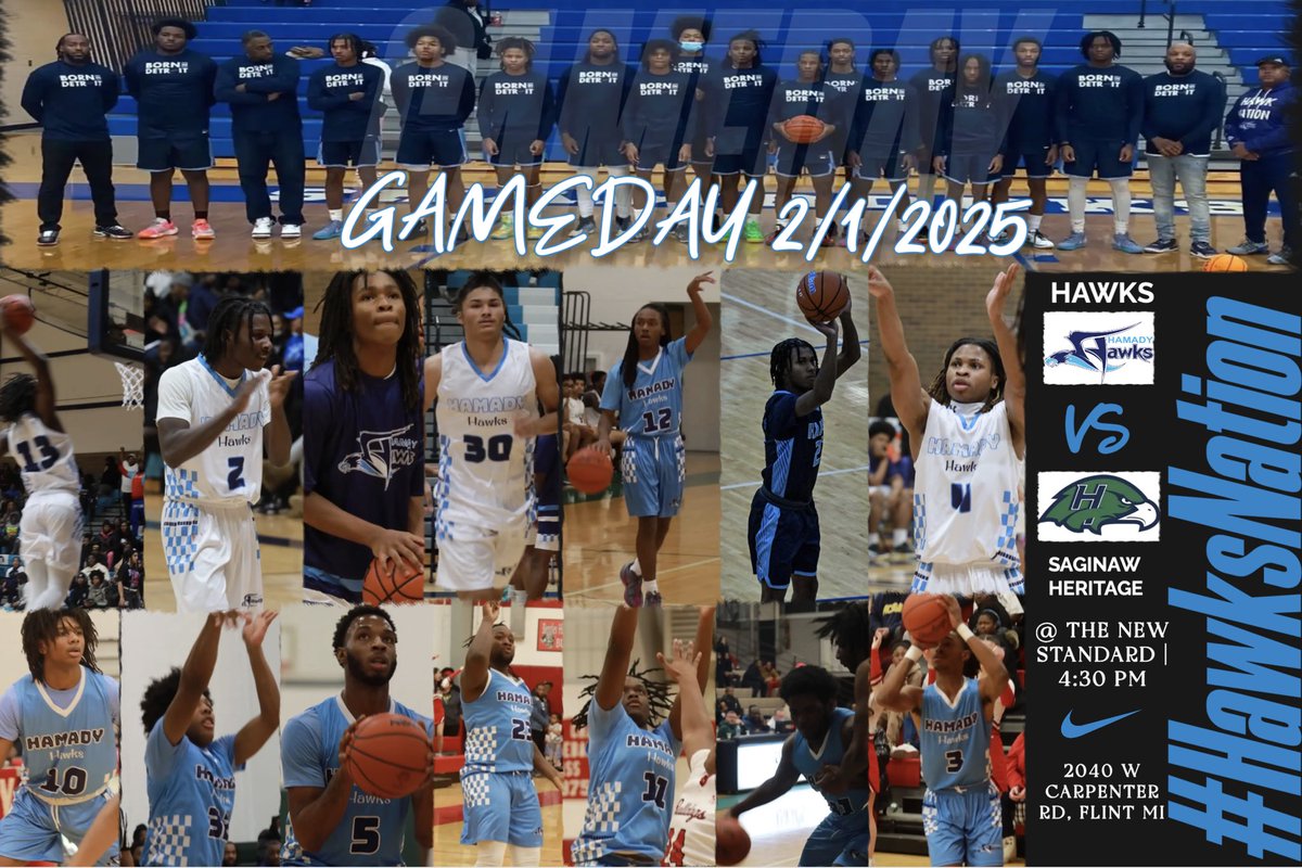 Hamady Hawks Basketball (@hamadybball) on Twitter photo The road to the Breslin officially begins for the Hamady Hawks as they prepare to take on Saginaw Heritage @ The New Standard today in which should be a great exciting game for the city of Flint today. <a href="/TheDZoneBBall/">The D Zone Basketball</a> <a href="/jszczepaniak27/">Jon Szczepaniak</a> <a href="/HankampScott/">Scott Hankamp</a> <a href="/svlsports/">Saginaw Valley League</a> <a href="/YousefNasserTV/">Yousef Nasser</a> The road to the Breslin officially begins for the Hamady Hawks as they prepare to take on Saginaw Heritage @ The New Standard today in which should be a great exciting game for the city of Flint today. <a href="/TheDZoneBBall/">The D Zone Basketball</a> <a href="/jszczepaniak27/">Jon Szczepaniak</a> <a href="/HankampScott/">Scott Hankamp</a> <a href="/svlsports/">Saginaw Valley League</a> <a href="/YousefNasserTV/">Yousef Nasser</a>