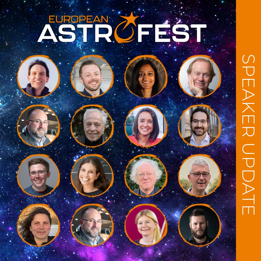 We know astronomers are trained observers, so here's the challenge: in the graphic, spot which speaker is giving two talks! Names to faces here: sbee.link/xkr3cdp9nf

#Astrofest2025 #astronomy #space #universe