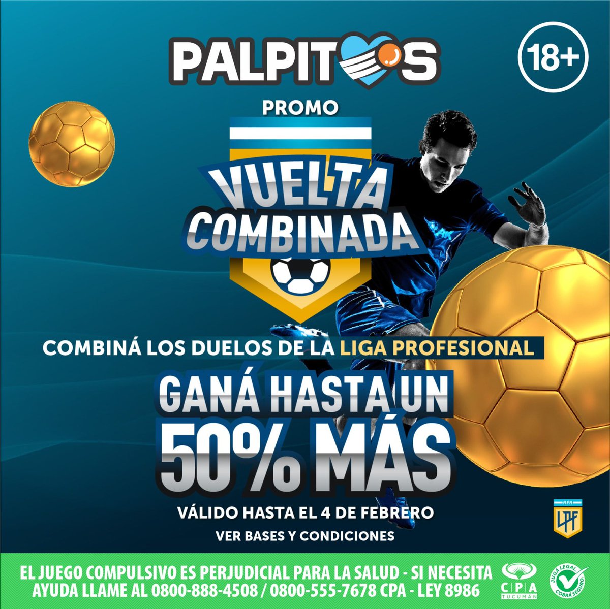 ¡Volvío la Liga más picante de Argentina! 🇦🇷⚽ Palpitá los duelos de la #LigaProfesional y ganá hasta un 50% más. Ingresá en <a href="/Palpitosok/">Pálpitos</a> 👉🏻 lc.cx/EoLPLx