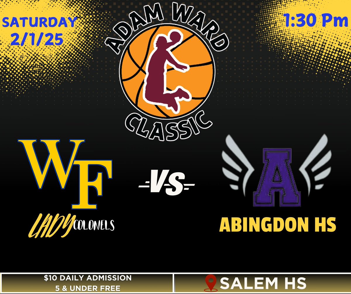 William Fleming Girls BB (@fleming_gbb) on Twitter photo Congrats to our #LadyColonels 💙💛 for the win last night over Northside Hs! TODAY the ladies will play Abingdon Hs in the #AdamWardClassic @ 130 @ Salem Hs! Tickets available at the door!! <a href="/E10Sports/">Eric Johnson</a> <a href="/Timesland/">Timesland</a> <a href="/mattscase/">Matt Case</a> <a href="/Assist_U_/">AssistU Recruiting</a> <a href="/MMBR_CoachGBell/">Major Movez Basketball Review #MMBR</a> <a href="/MaxPreps/">MaxPreps</a> <a href="/MaxPrepsVA/">Virginia MaxPreps</a> Congrats to our #LadyColonels 💙💛 for the win last night over Northside Hs! TODAY the ladies will play Abingdon Hs in the #AdamWardClassic @ 130 @ Salem Hs! Tickets available at the door!! <a href="/E10Sports/">Eric Johnson</a> <a href="/Timesland/">Timesland</a> <a href="/mattscase/">Matt Case</a> <a href="/Assist_U_/">AssistU Recruiting</a> <a href="/MMBR_CoachGBell/">Major Movez Basketball Review #MMBR</a> <a href="/MaxPreps/">MaxPreps</a> <a href="/MaxPrepsVA/">Virginia MaxPreps</a>